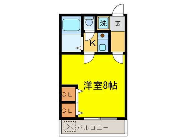 エスト葵南マンションの物件間取画像